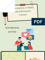 Introduction To Media and Information Literacy