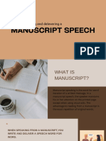 Manuscript Speech