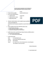Surat Rekomendasi Penilaian Kelayakan Akademik Untuk Mengikuti Program Pendidikan Dokter Spesialis (PPDS)