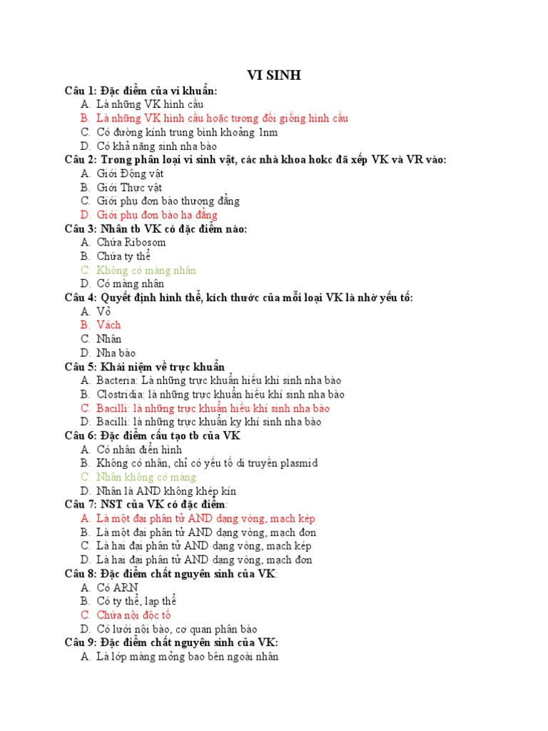 Vi Sinh | PDF