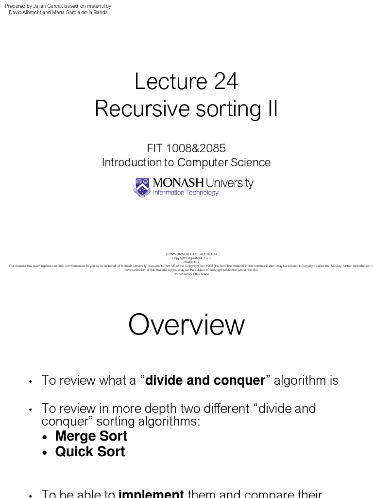 Quicksort | PDF | Algorithms And Data Structures | Theoretical Computer ...