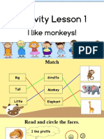 Activity Lesson 1: I Like Monkeys!