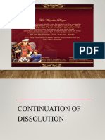 Continuation of Parnership Dissolution and Intro On Liquidation