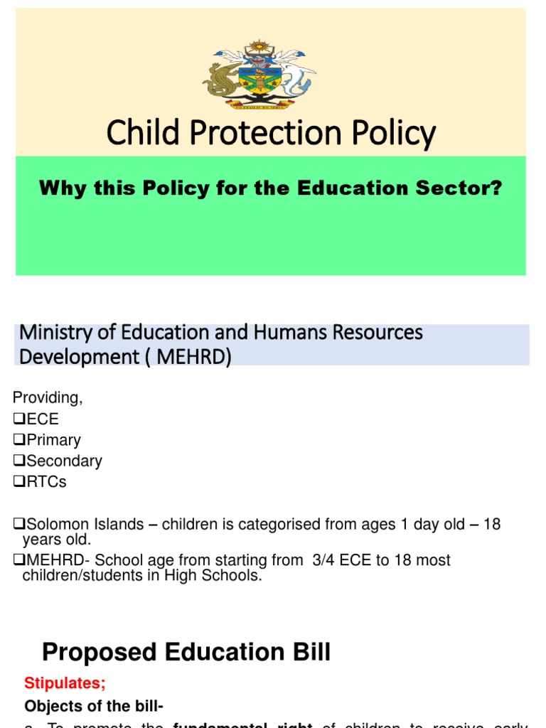Child Protection Policy - PPT - Updated - CVB - Balasuna | PDF | Child ...