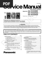 Sa-Vkx25Ee Sa-Vkx25Ga Sa-Vkx25Gs: DVD Stereo System