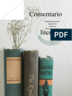 Comentario Literario: Plantilla Imprimible Ejemplo de Redacción Hoja de Redacción