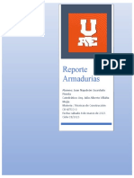 Reporte de Armaduras 25 de Febrero