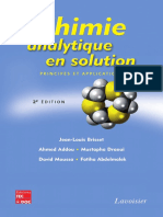 Chimie Analytique en Solution Principes Et Applications 2 Ed - Sommaire