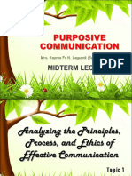 Midterm Lecture - Purposive Communication