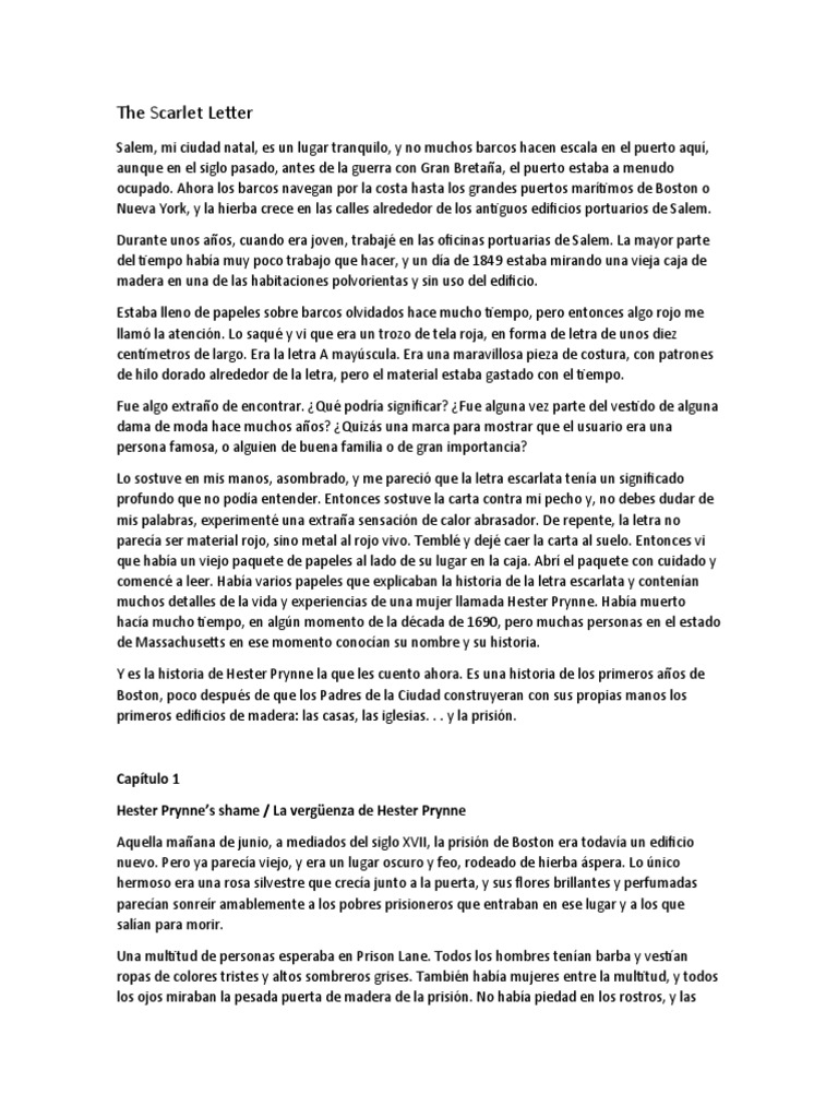 The Scarlet Letter | PDF | La letra escarlata | Amor