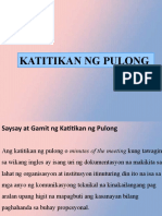 Aralin 5 Katitikan NG Pulong