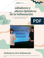 Mediadores y Reguladores Químicos de La in Amación: Maria Guadalupe Trigueros Perez Alejandra Gonzalez Mendez