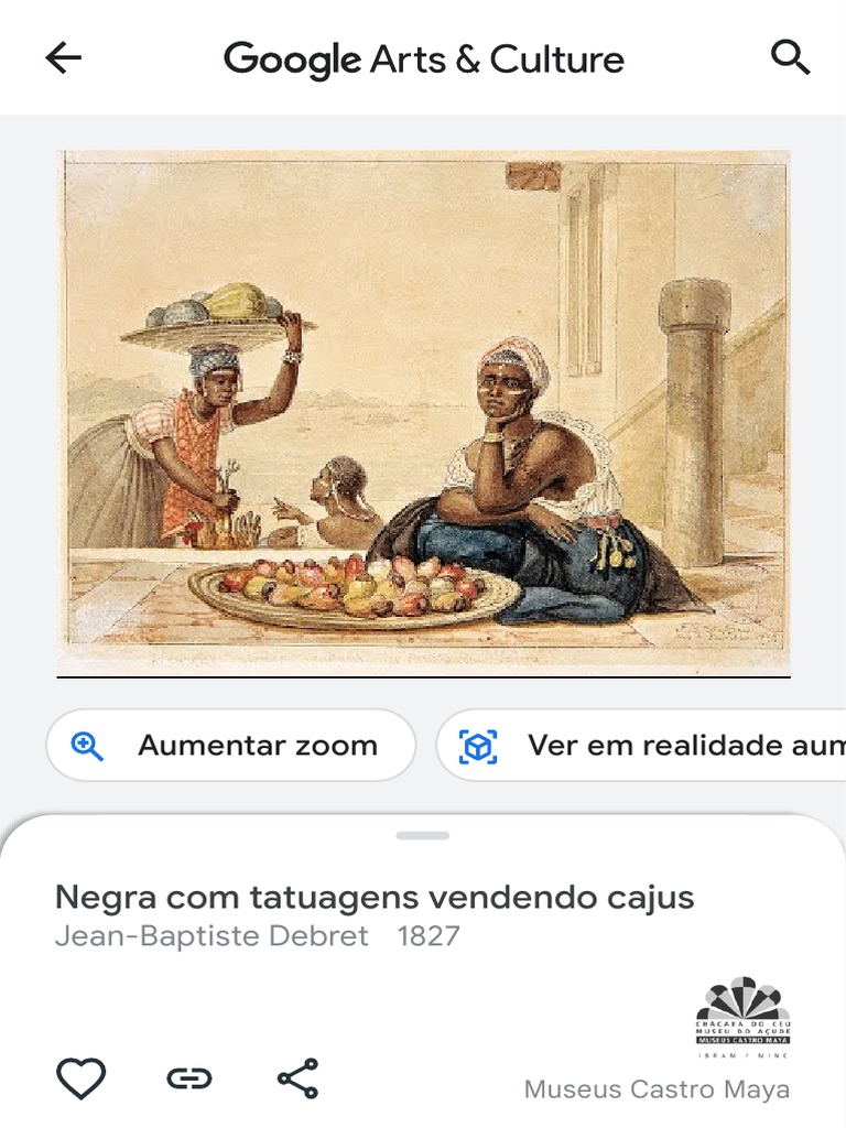 Negra Com Tatuagens Vendendo Cajus Aumentar Zoom Ver em Realidade Aumentada PDF