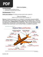 Parts of An Airplane