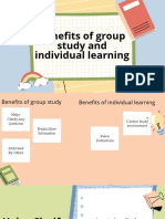 Benefits of Group Study and Individual Learning