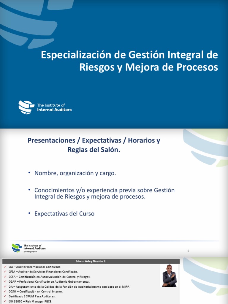 Gestión Integral de Riesgos y COSO | PDF | Riesgo | Gestión de riesgos