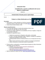Evaluación Final: Herramientas para La Planificación, Creación y Publicación Del Recurso Digital en Multiformato