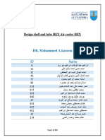 DR. Mohammed A.kassem: Design Shell and Tube HEX Air Cooler HEX