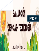 Evaluación Ciencias-Tecnología