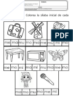 Lenguaje: Identificar sonidos en sílabas