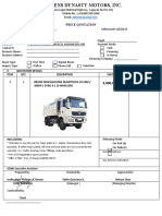 Price Quotation Shacman H3000 Dump Truck