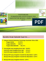 Pertemuan Pemantapan Akselerasi Uks Kabupaten Muaro Jambi Tahun 2017