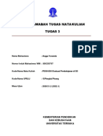 Buku Jawaban Tugas Mata Kuliah Tugas 3: Nama Mahasiswa: Angga Yunanda