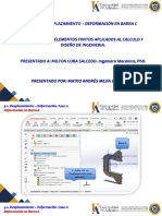 3.2. Desplazamiento - Deformación. Caso 2. Deformación en Barra-C MATEO MEJIA