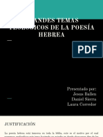 Los grandes temas teológicos de la poesía hebrea