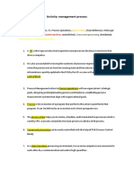 Activity: Management Process: Aligning Processes