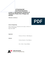 Evaluation of Commercial Computational Fluid Dynamics Codes in Aerodynamic Analysis of Transonic Flows Over Wings and Airfoils