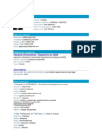 Datos Personales: Estudios Universitarios / Superiores en UADE