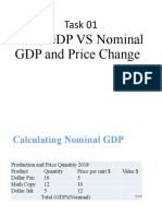 Calculating Real GDP, Nominal GDP, and Price Change