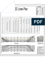 2D Lines Plan: Profile View Body Plan View
