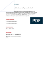 Practica Modelado de Problemas de Programación Lineal: Mobesa Sa