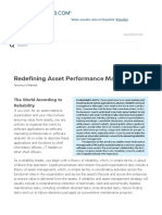 Redefining Asset Performance Management - Reliabilityweb - A Culture of Reliability