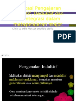 Aplikasi Pengajaran Induktif, Deduktif Dan Berintegrasi Dalam