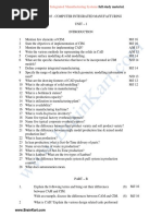 086 - ME8094, ME6703 Computer Integrated Manufacturing Systems - Question Bank