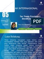 Pajak Internasional: Tax Treaty Provision I: Beneficial Owner