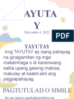 Tayuta Y: Disyembre 6, 2022