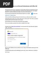 Instructions On How To Use Microsoft Authenticator With Office 365