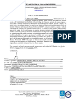 Carta de Instrucciones: Itfip