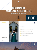 Beginner Korean A (Level 1) : Meeting 5 of 10 - Location