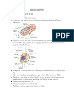 Biology Summary: Module 1 - Cells As The Basis of Life