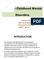 Common Childhood Mental Health Disorders