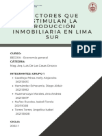 Factores Que Estimulan La Producción Inmobiliaria en Lima Sur