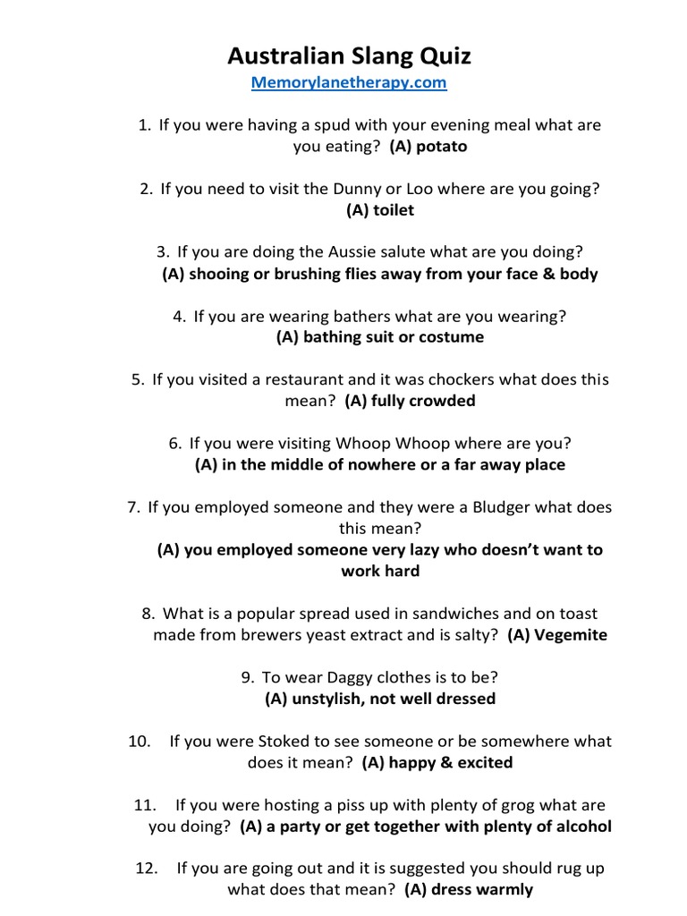australian-slang-quiz-for-seniors-memory-lane-therapy-pdf-foods