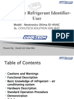 Seminar For Refrigerant Identifier-User: Model: Neutronics Ultima ID-HVAC By:Cooltech Solution SDN BHD