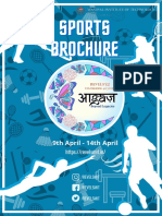 Sports Sports Brochure Brochure