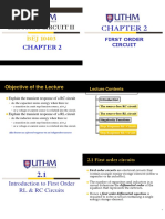 Electric Circuit Ii: Introduction To First Order RL & RC Circuits